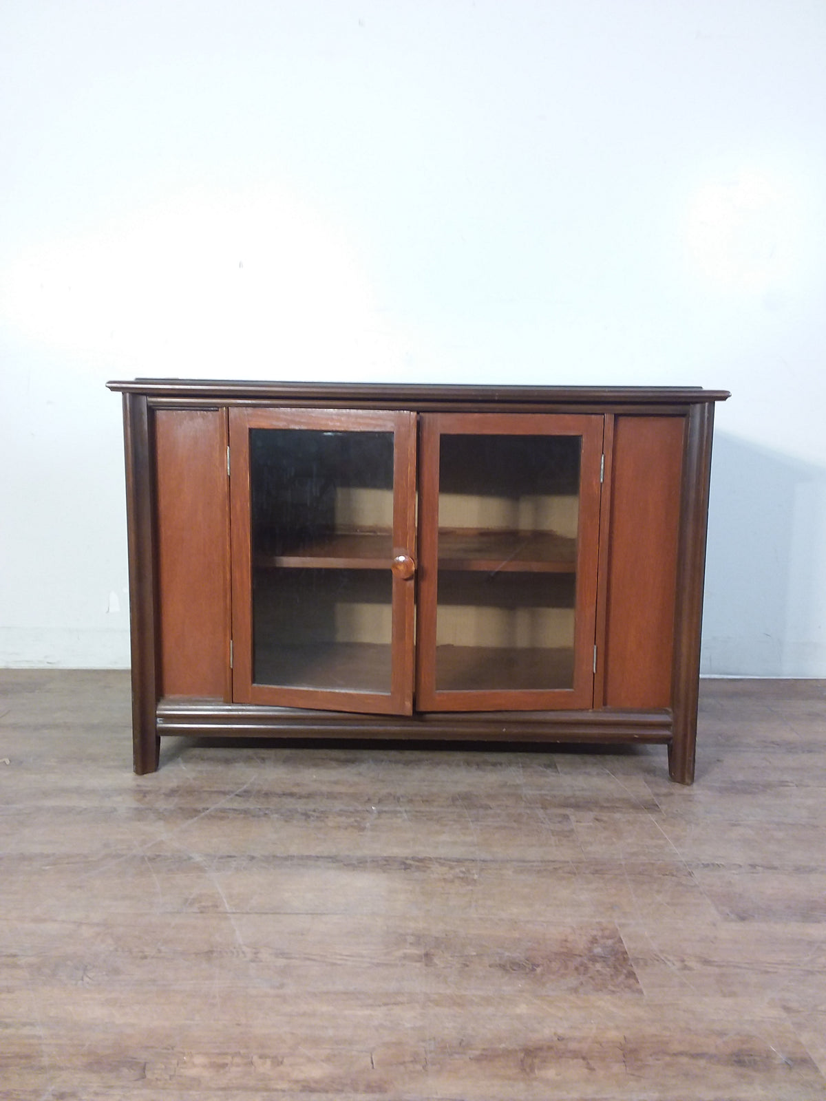 Brown Veneer TV Cabinet