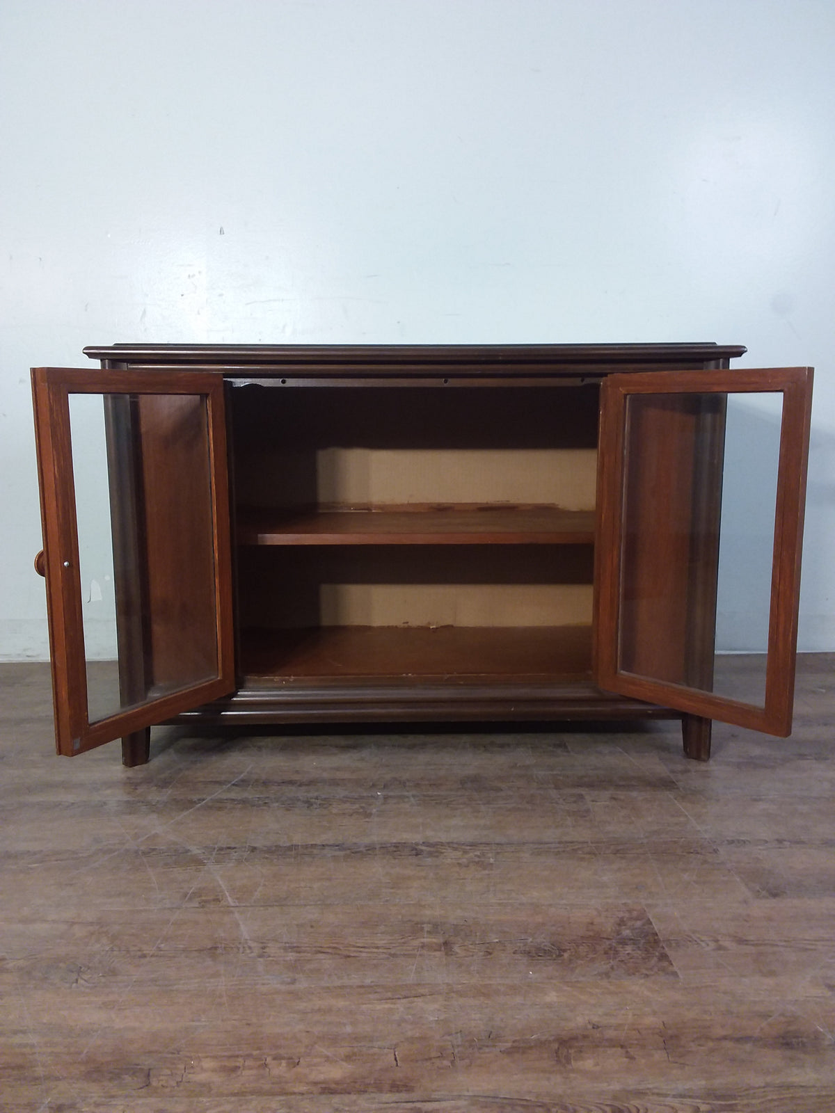 Brown Veneer TV Cabinet