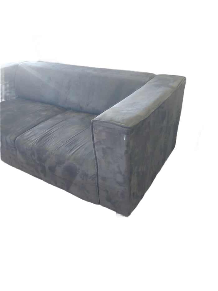 Velour Two Seater Love Seat