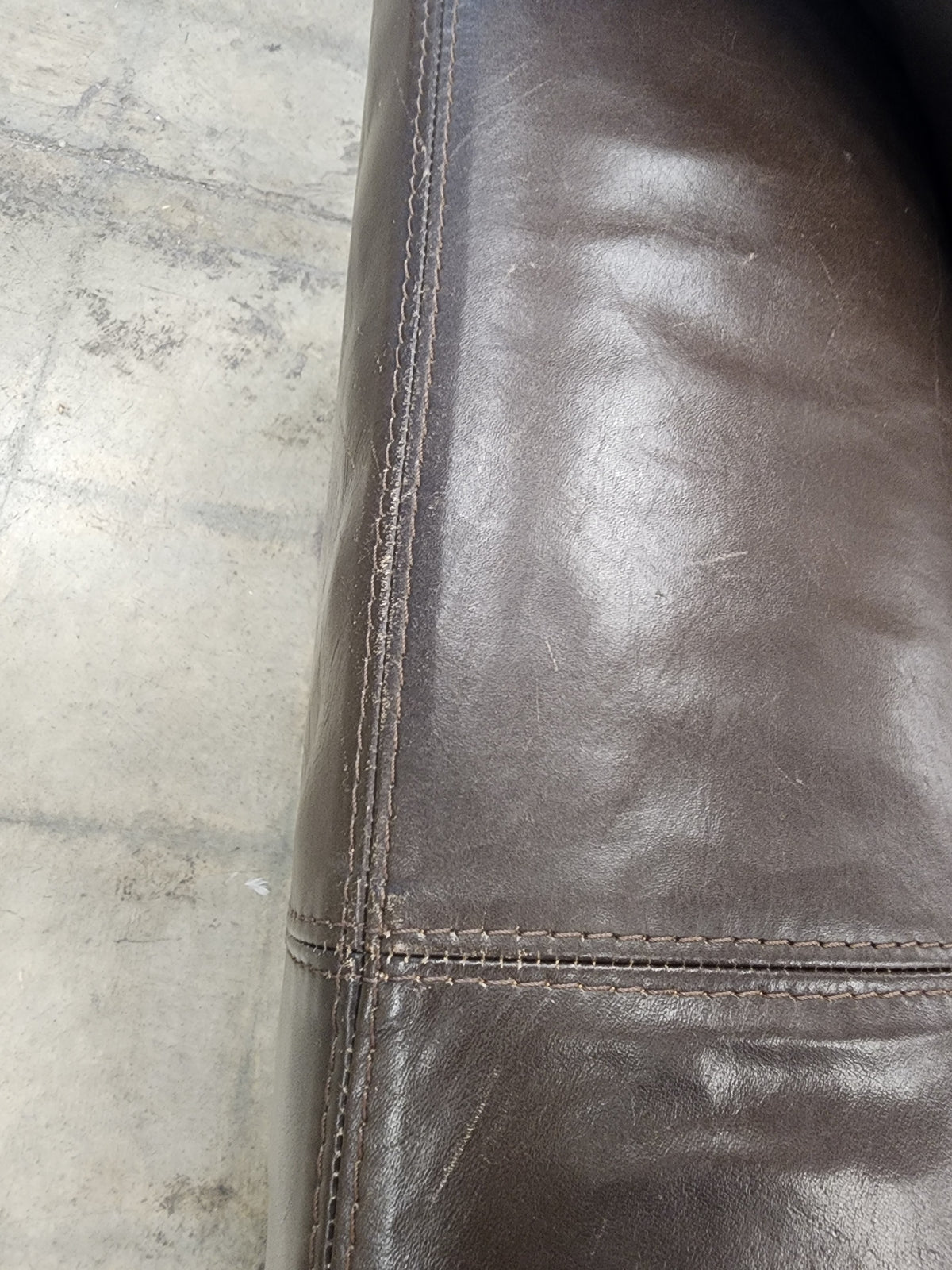 Chocolate Brown Leather Armchair