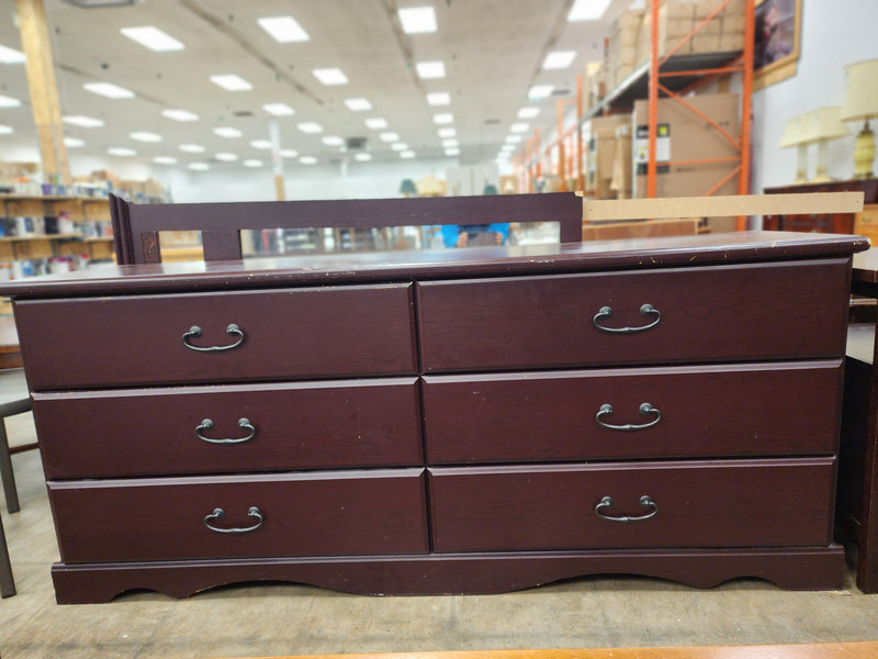 Dark Mahogany Dresser with Mirror