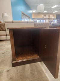 Dark Walnut Cabinet End Table