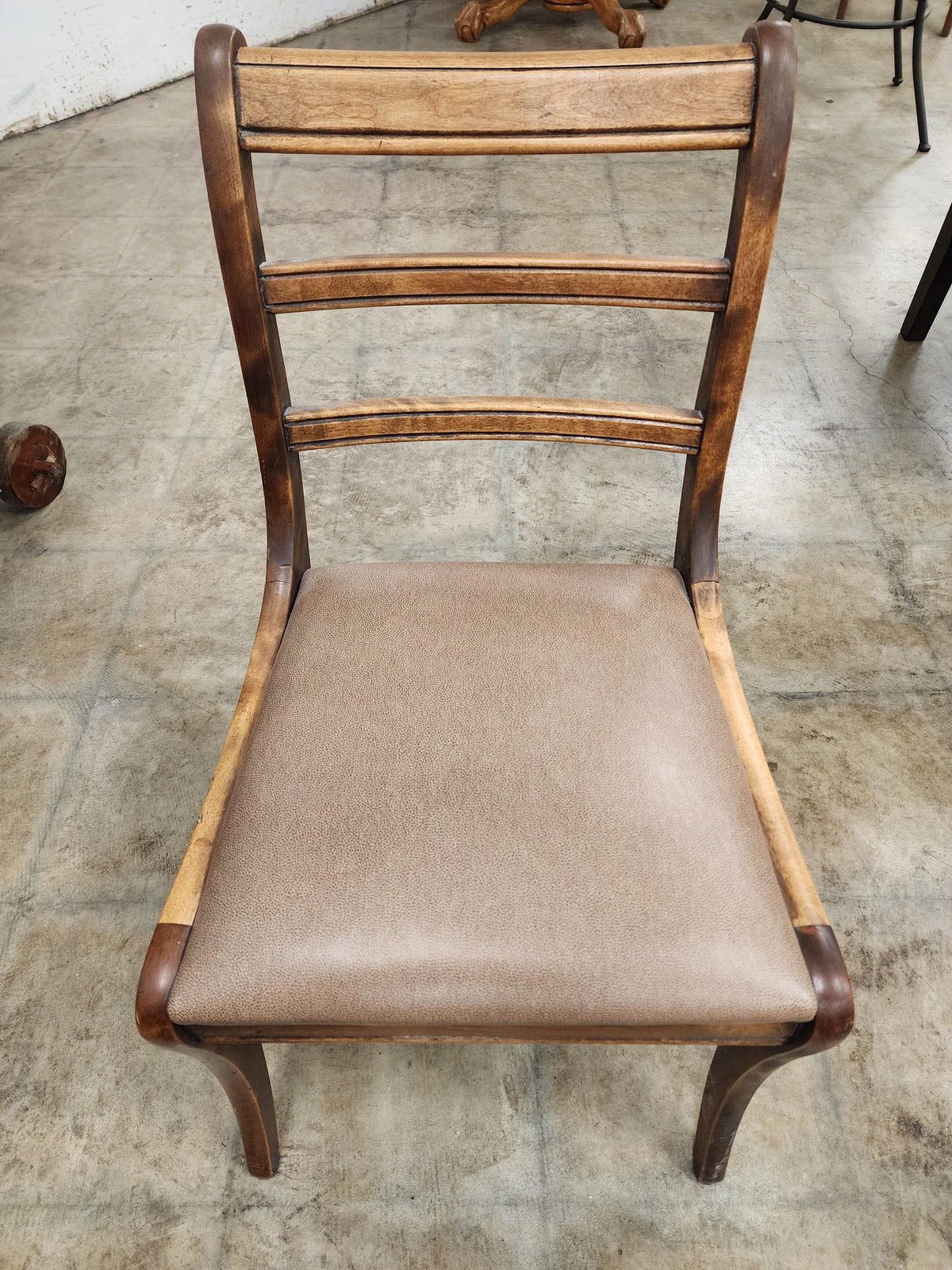 Oak Leather Dining Chair