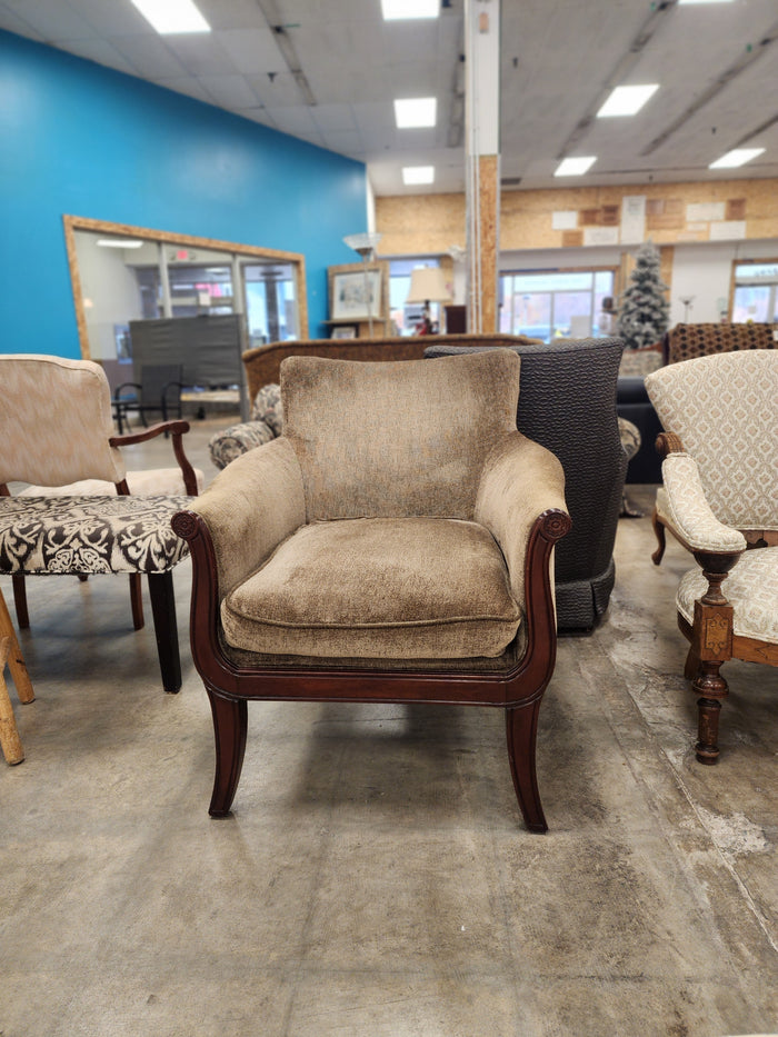 Vintage Dark Taupe Armchair