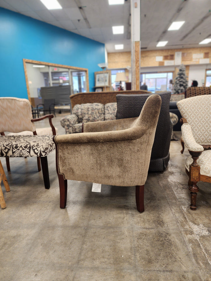 Vintage Dark Taupe Armchair