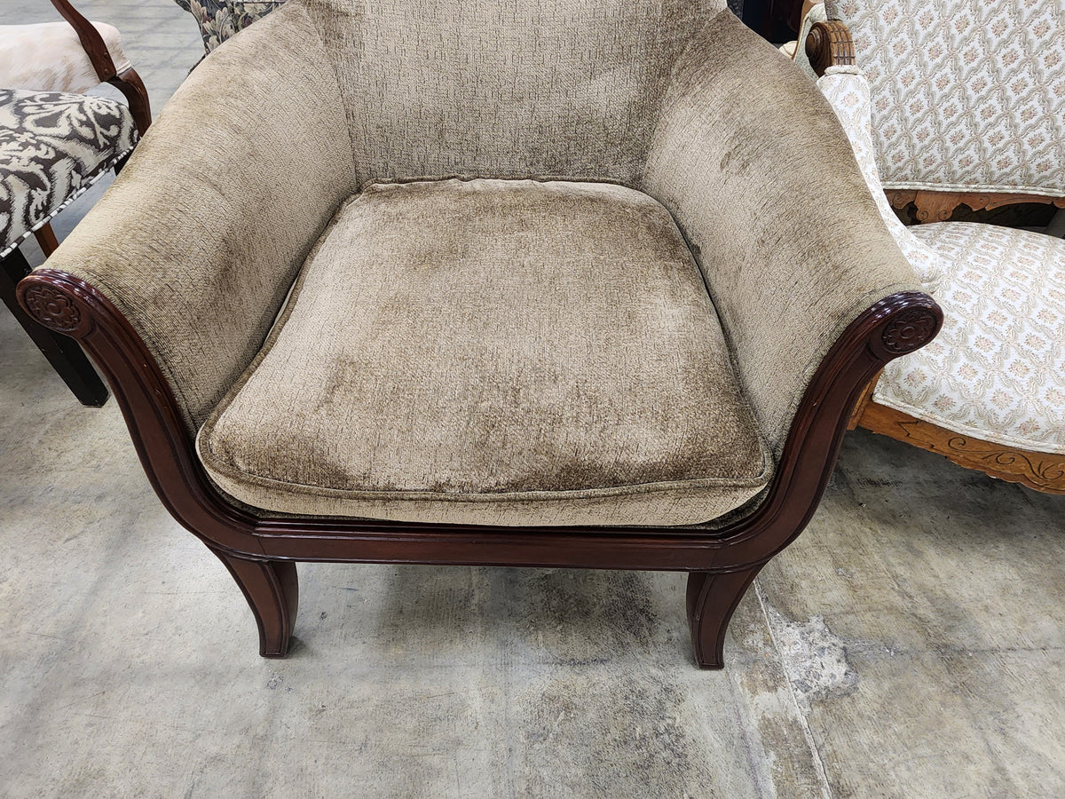 Vintage Dark Taupe Armchair