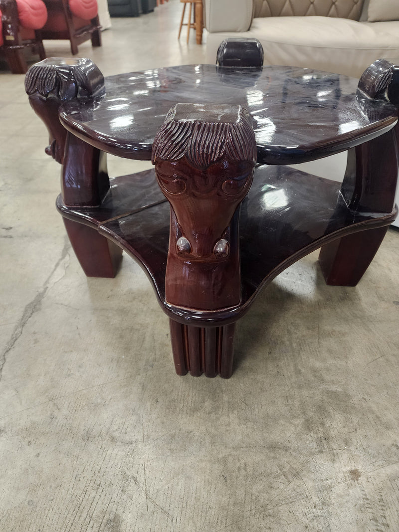 Dark Mahogany Wooden Side Table