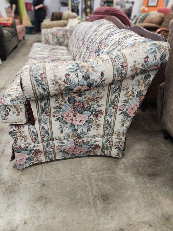 Floral Upholstered 3 Seater Sofa