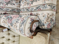 Floral Upholstered 3 Seater Sofa