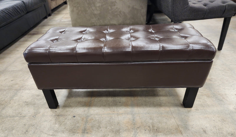 Chocolate Brown Storage Bench