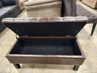 Chocolate Brown Storage Bench