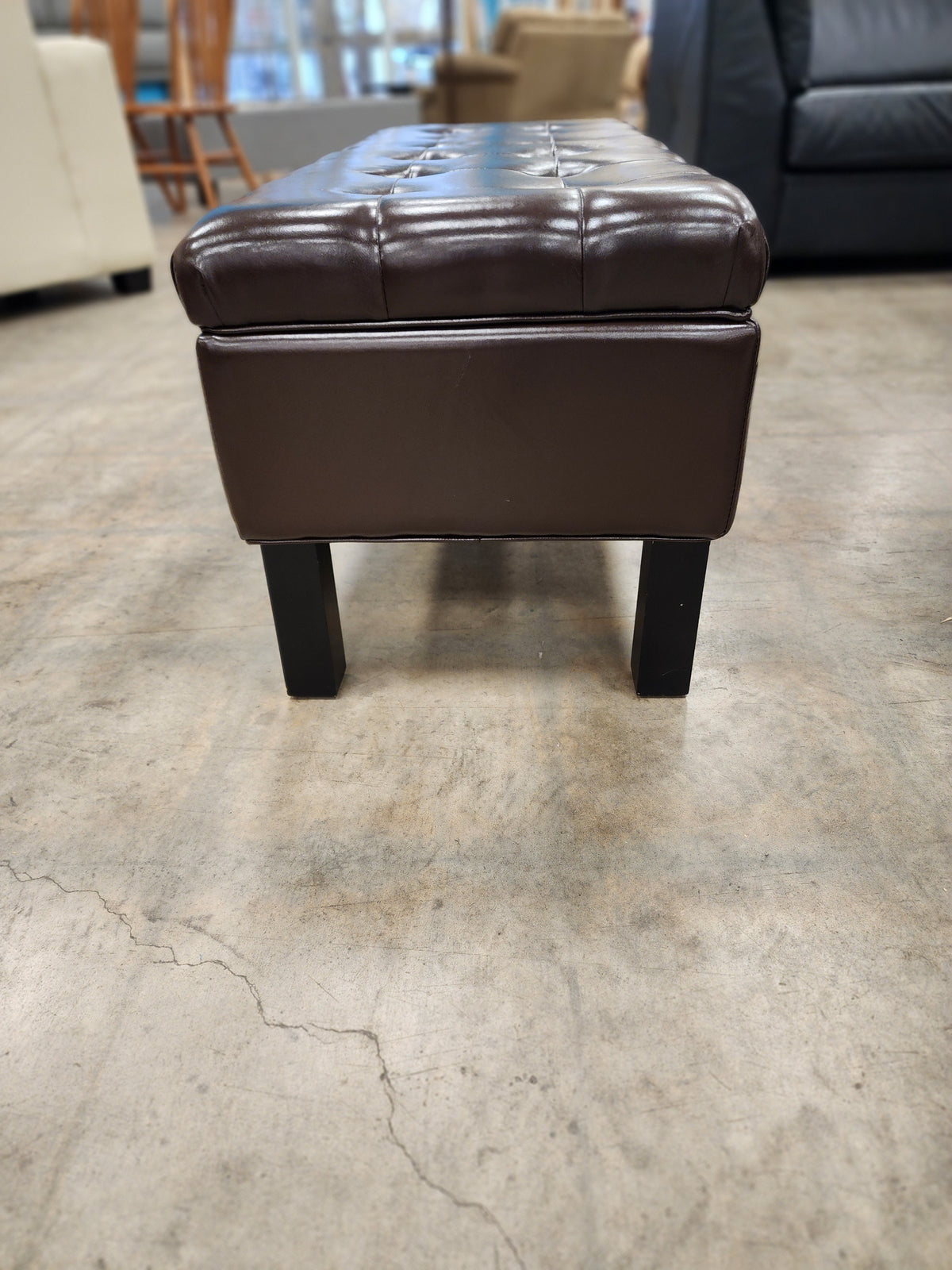 Chocolate Brown Storage Bench