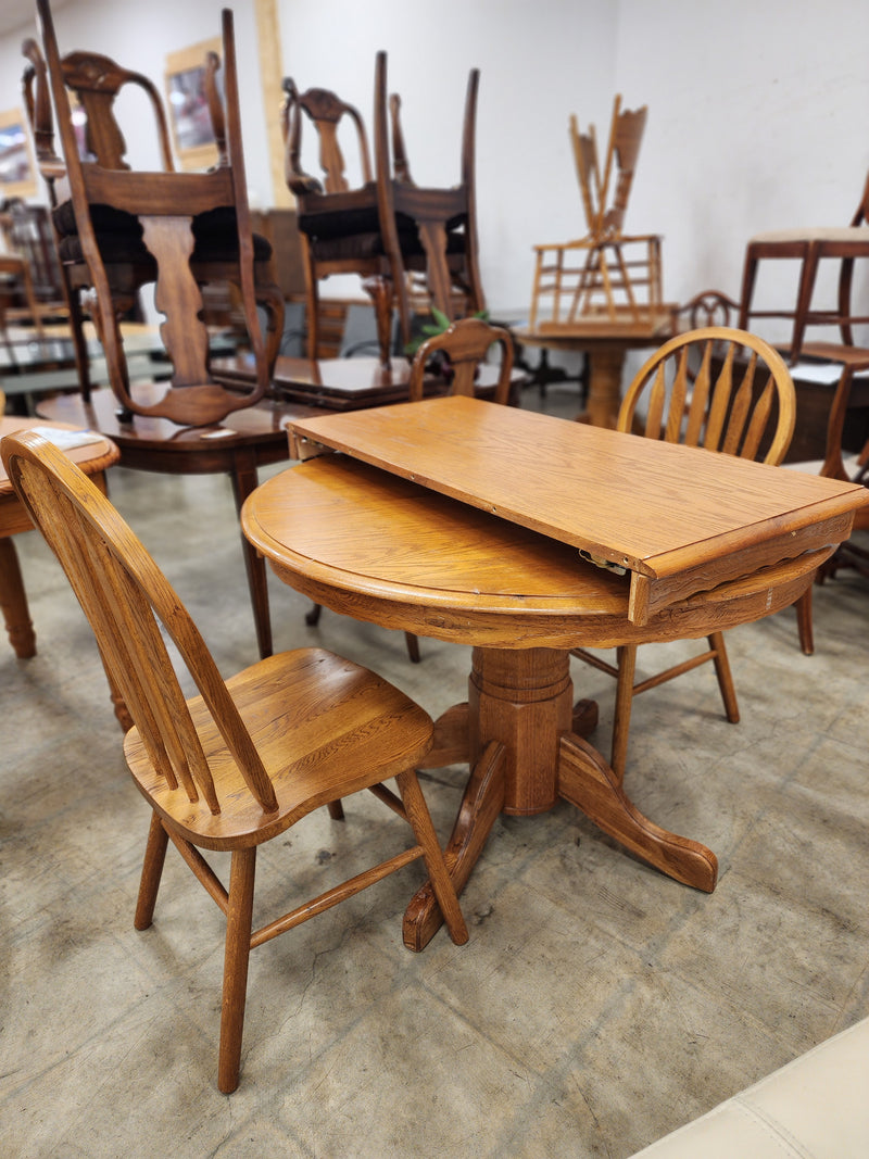 Oak Extendable Dining Set