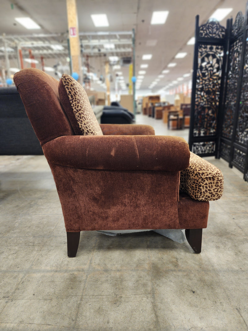 Vintage Leopard Print Armchair