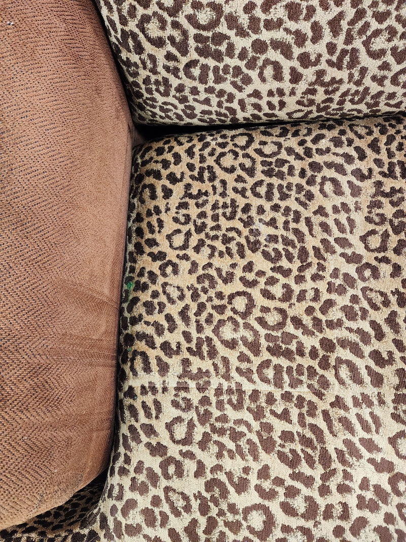 Vintage Leopard Print Armchair