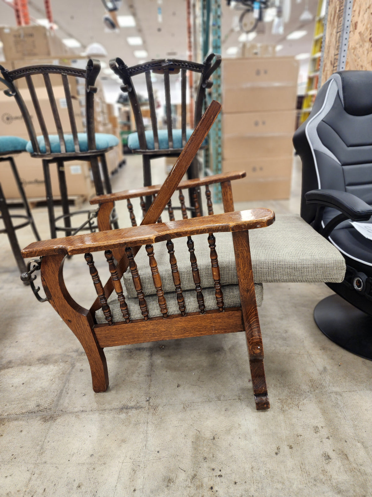 Victorian Antique Recliner Chair