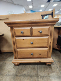 Light Brown 3 Drawer Nightstand