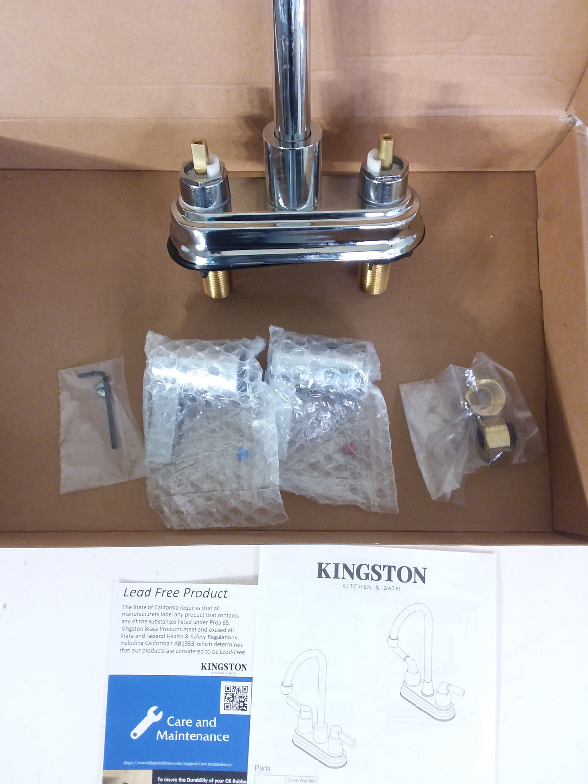 Kingston NuvoFusion Centreset Bar Faucet