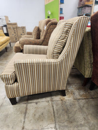 Striped Brown Armchair