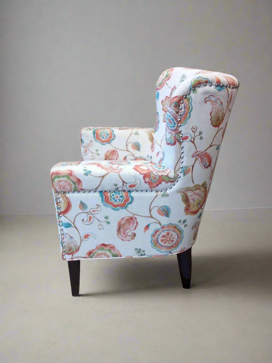 Orange Patterned Armchair