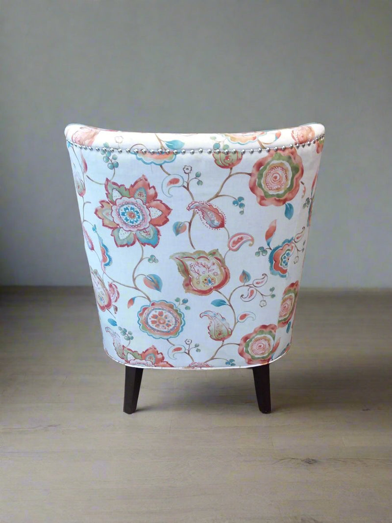 Orange Patterned Armchair