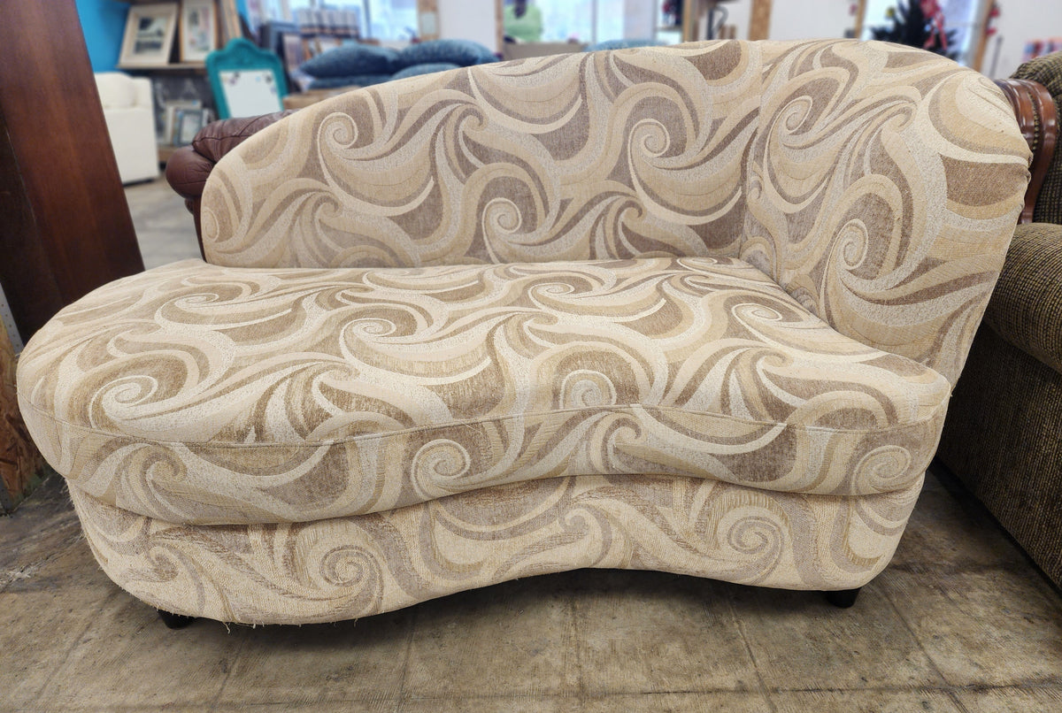 Brown Curved Lounge Sofa