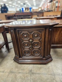 Vintage Wood Carved Nightstand