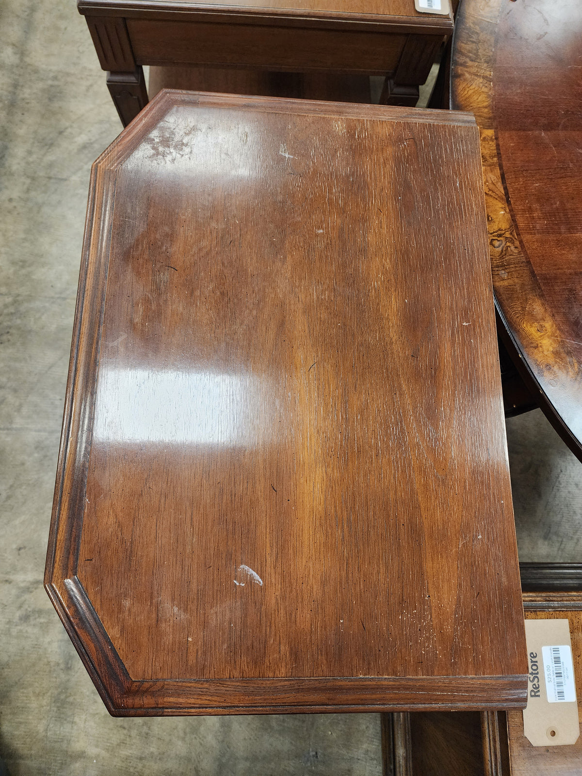 Vintage Wood Carved Nightstand