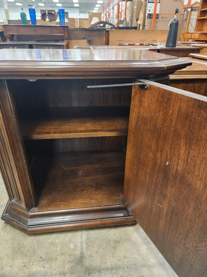 Vintage Wood Carved Nightstand