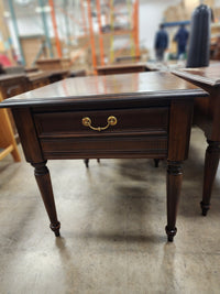 Vintage Dark Walnut Side Table