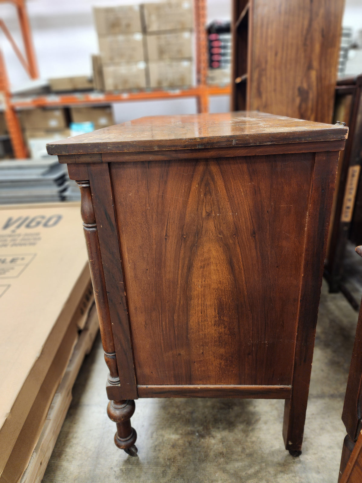 Antique 6 Drawer Dresser w/ Mirror