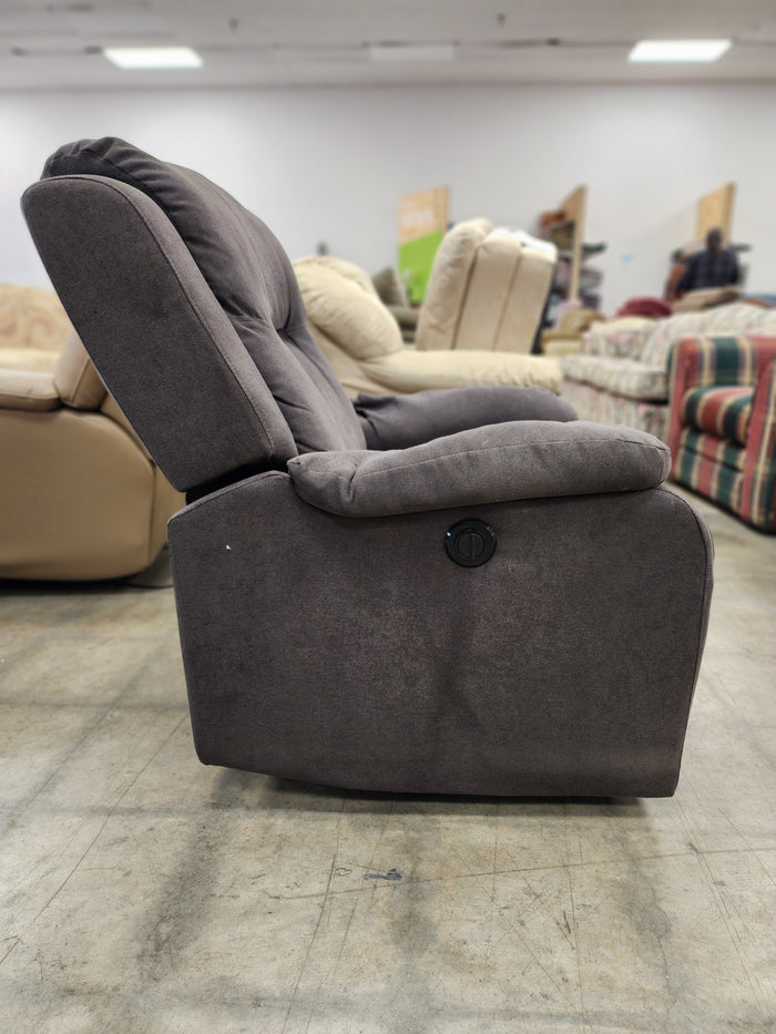 Dark Grey Power Recliner