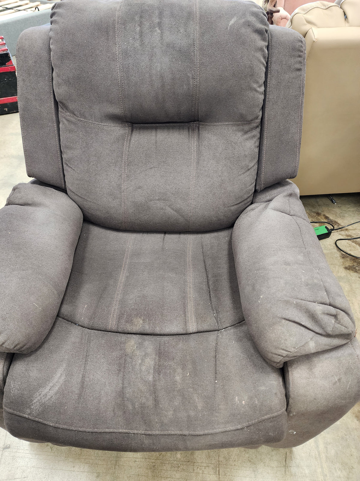 Dark Grey Power Recliner