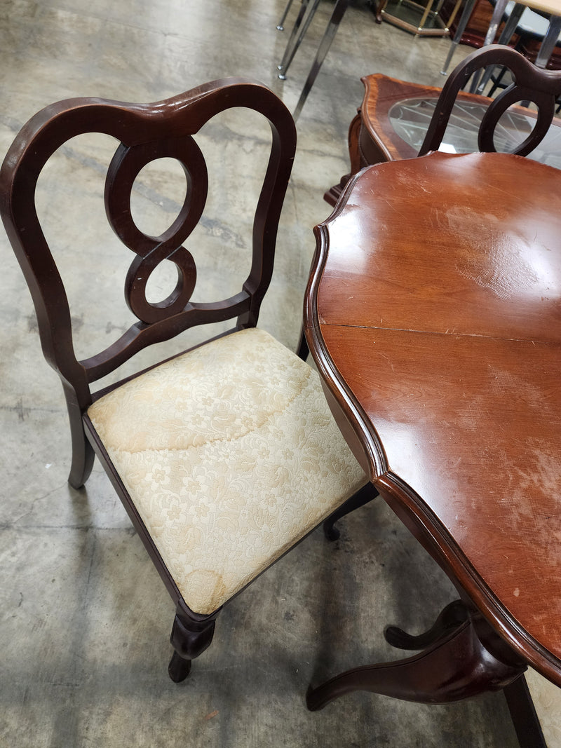 Wooden Dining Table w/ 3 Chairs