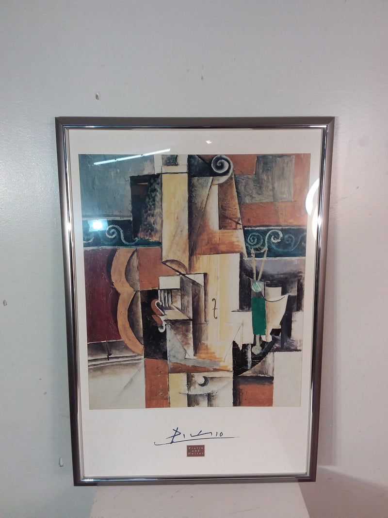 "Violin and Guitar" Picasso Framed Print