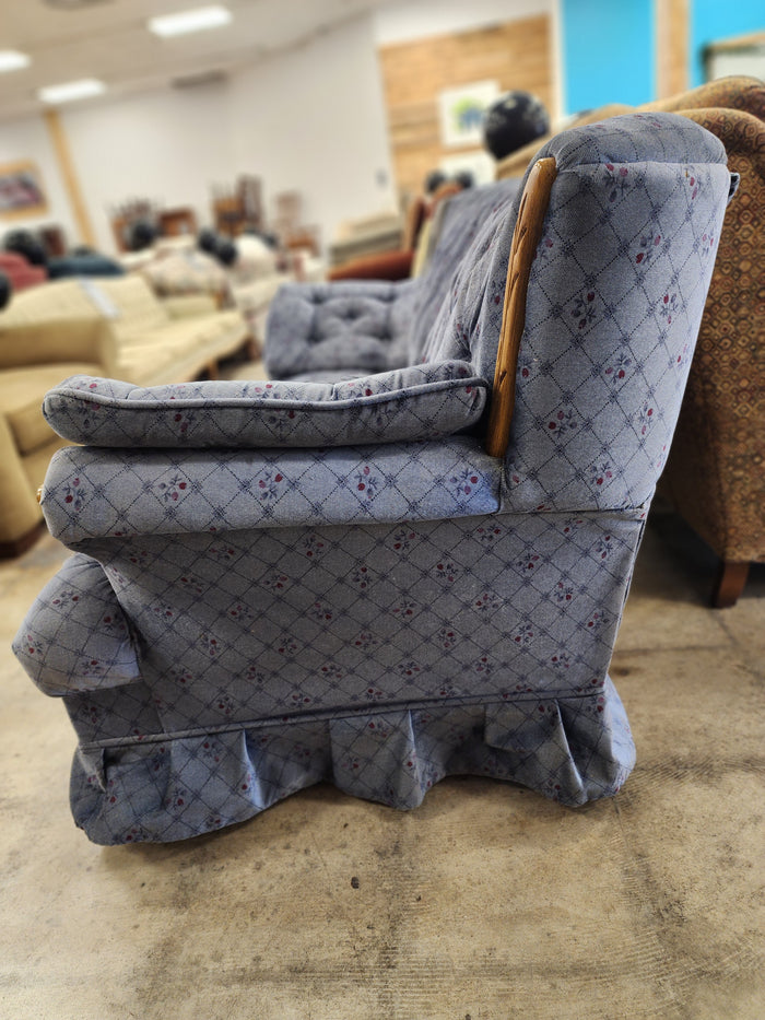 Vintage Country Blue Loveseat