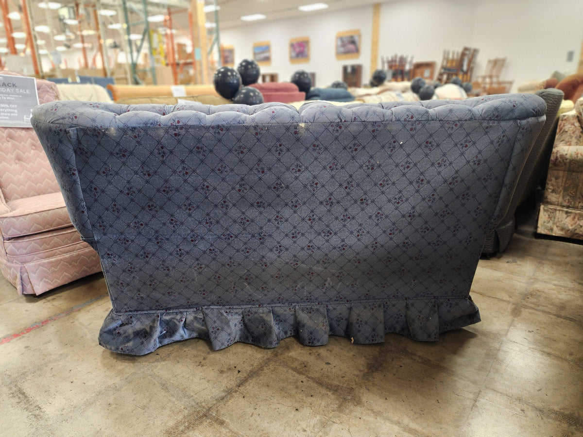 Vintage Country Blue Loveseat