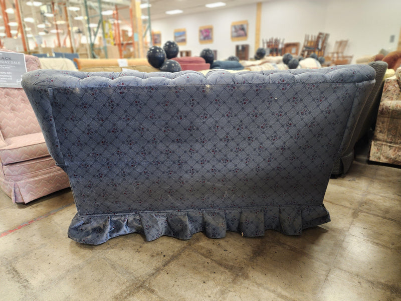 Vintage Country Blue Loveseat