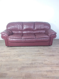 Red Leather Sofa