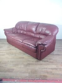 Red Leather Sofa