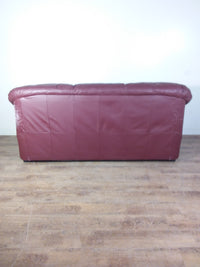 Red Leather Sofa