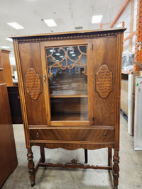 Antique China Cabinet w/ Wheels