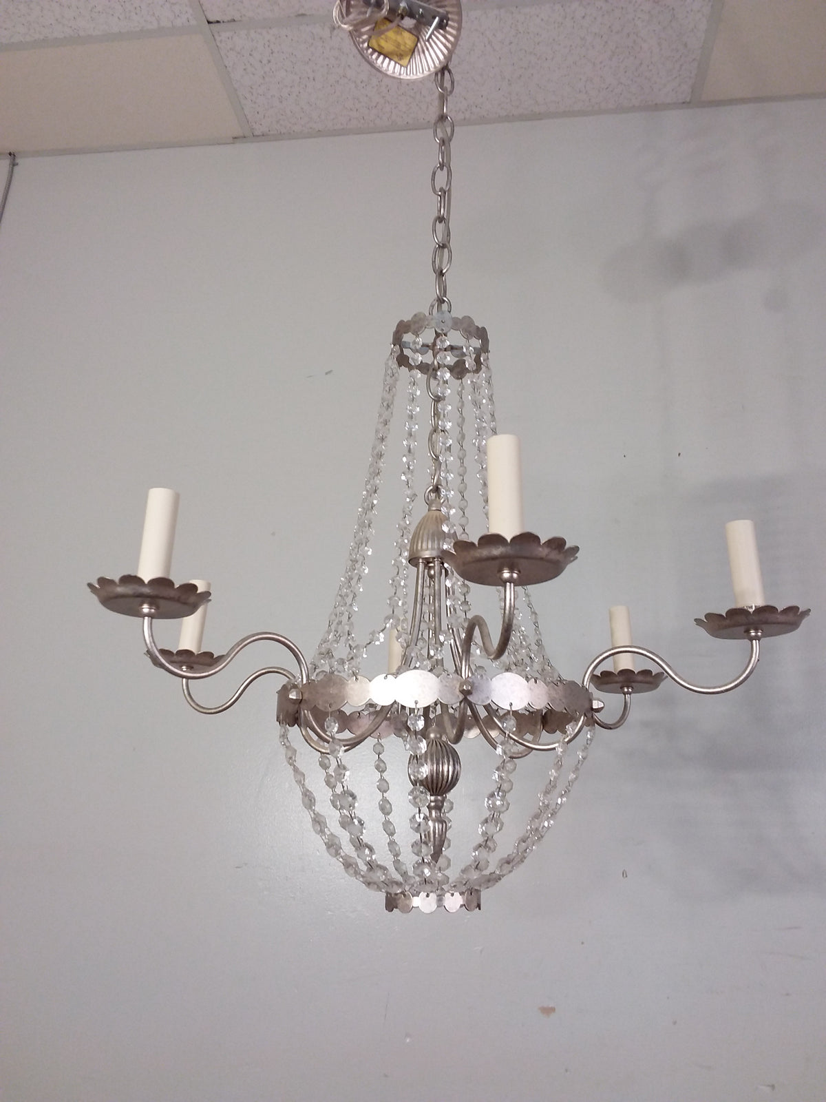 6 Light Crystal Chandelier