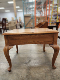 Oak Wooden End Table W/ 1 Drawer