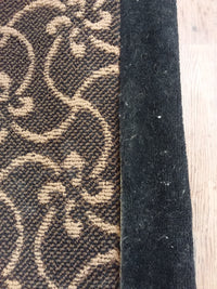 4 ft by 6 ft Black & Yellow Nylon Rug