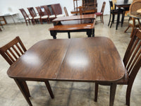 Dark Wooden Dining Set w/ 2 Chairs