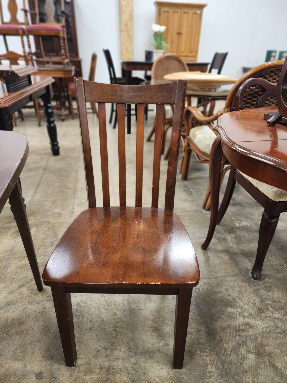 Dark Wooden Dining Set w/ 2 Chairs