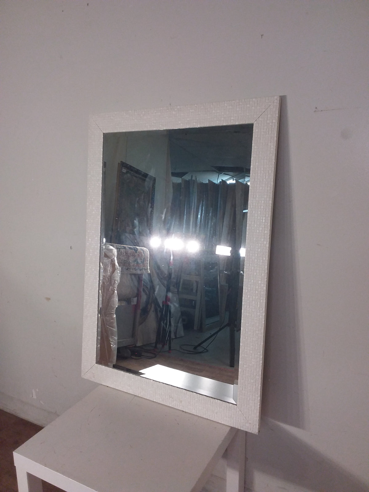 Square Tile Framed Mirror