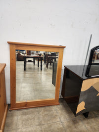 Light Wooden Dresser w/ Mirror