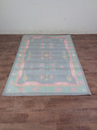 Pink & Light Blue Rug 47 5/8" x 69"